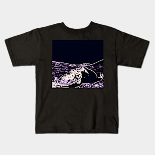 Neon Moon Landing Kids T-Shirt